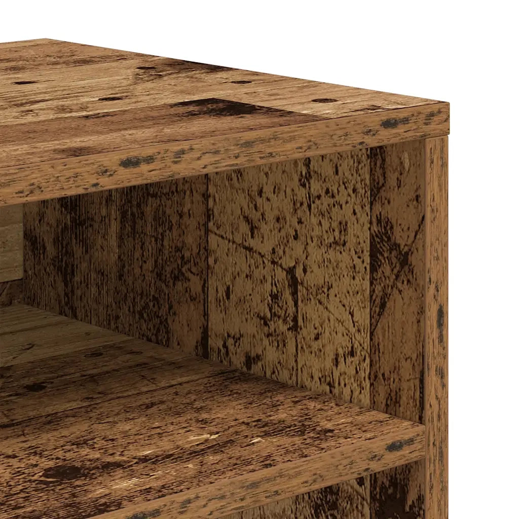 Libreria-Scaffale per Libri-Mobile di Stoccaggio Legno Antico 66x31x80 cm in Legno Multistrato