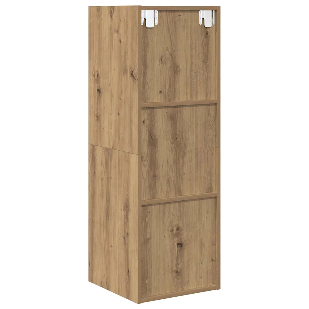 vidaXL Mobile TV da Muro rovere artigianale 37 x 37 x 107 cm