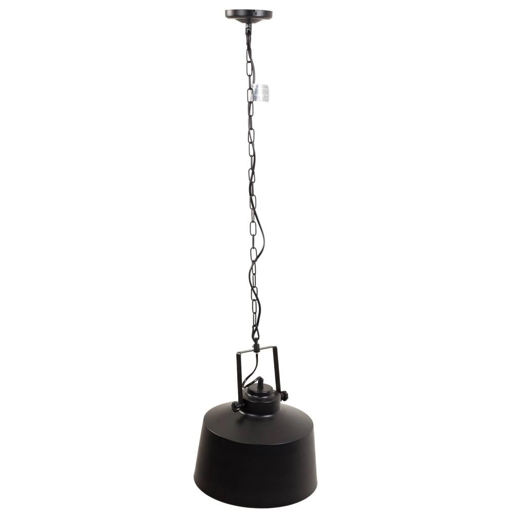 Plafoniera in metallo nero 29x29x25/114h