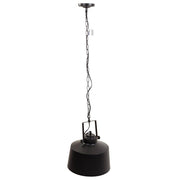 Plafoniera in metallo nero 29x29x25/114h