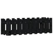 Fioriera rialzata per piante fiori patio giardino design del giardino con recinzione 100 x 30 x 30 cm pino nero massiccio 02_0039787