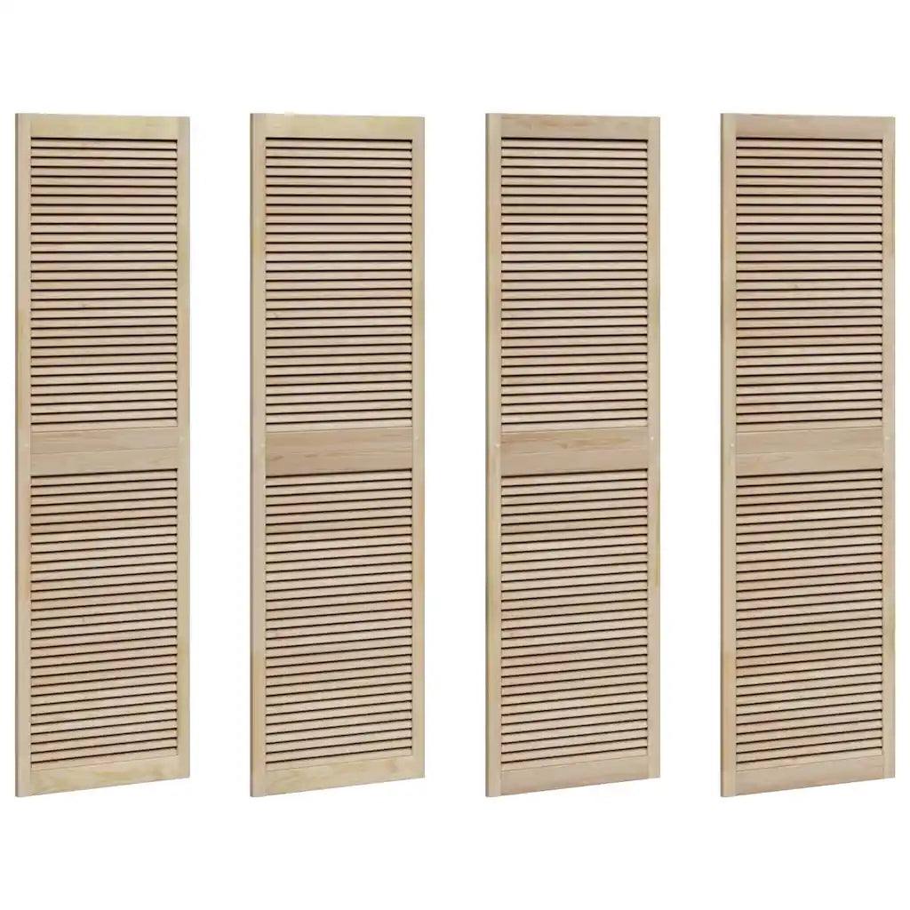 vidaXL Porte per Armadi con porta 4 pcs Marrone 201 x 59.5 x 2.1 cm