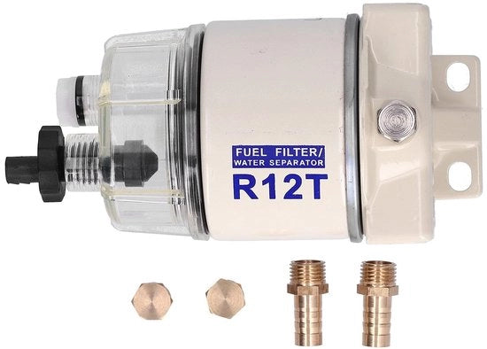 Filtro per acqua con regolazione automatica - 30 GPH - Spin-On - Sfoglia automaticamente l'aria - Sostituisci R12T - Facile da sostituire