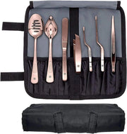 Decorazione Cucina Set - Aiuti Cucina Professionali - Servire i Piatti - Set di 7 Accessori Cucina - 28,5 x 27 cm - Ottone