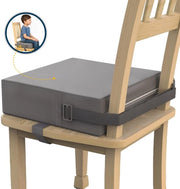 Sedile Elevatore per Cucina - Sollevatore di Sedile per Bambini e Adulti - Sollevatori di Sedile per Tavolo da Pranzo - Cuscino di Supporto a Memoria - Sedile Elevatore - Comfort Ergonomico - Grigio
