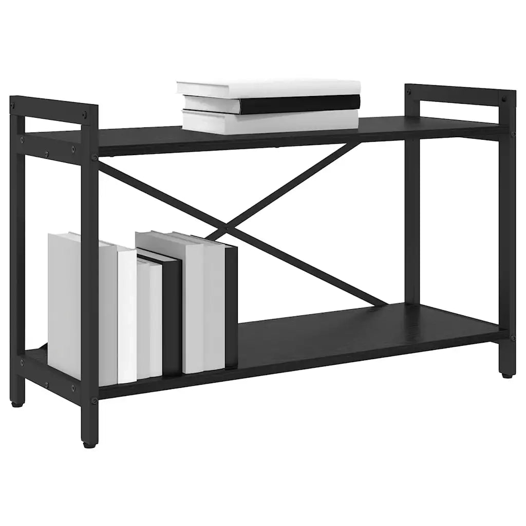 vidaXL Libreria Rovere nero 80 x 30 x 48.5 cm Legno multistrato