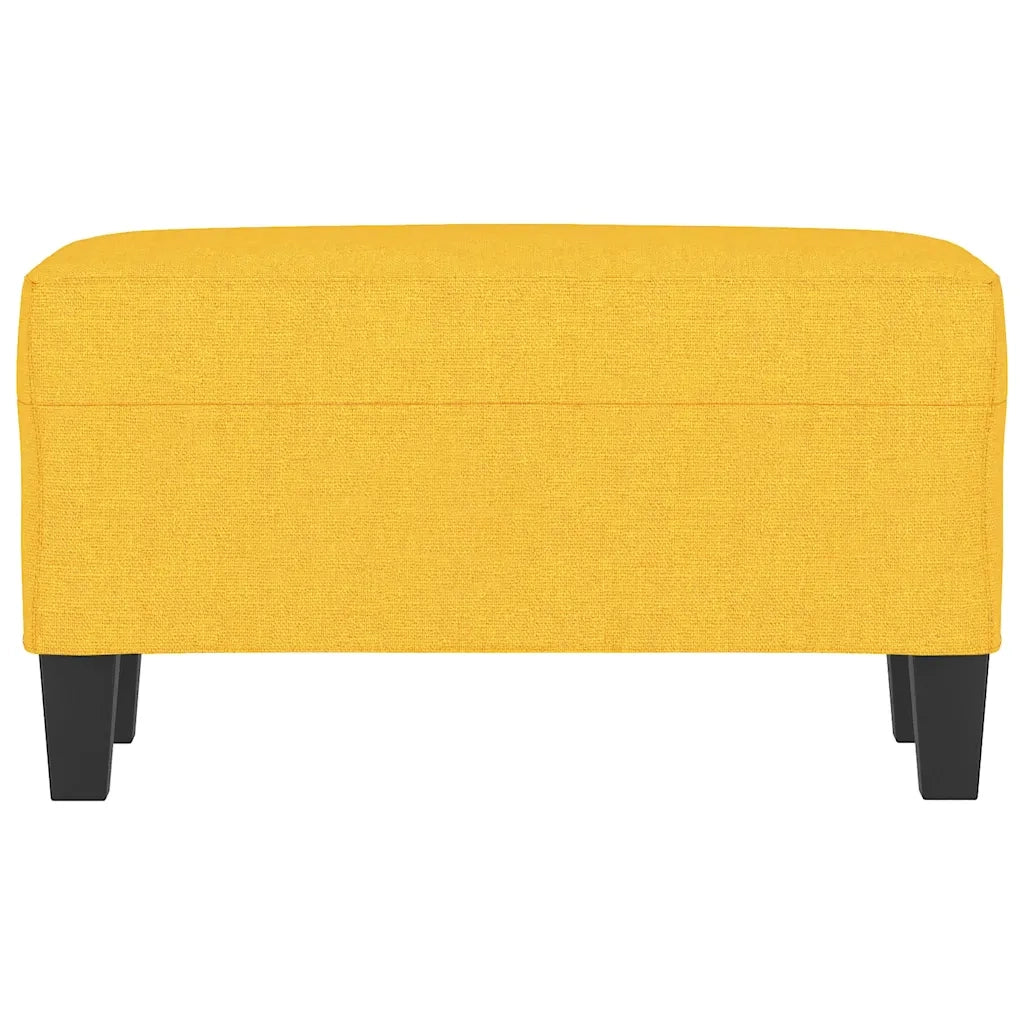 Panca-Sgabello-Divanetto Giallo Chiaro 70x35x41 cm in Tessuto 641704