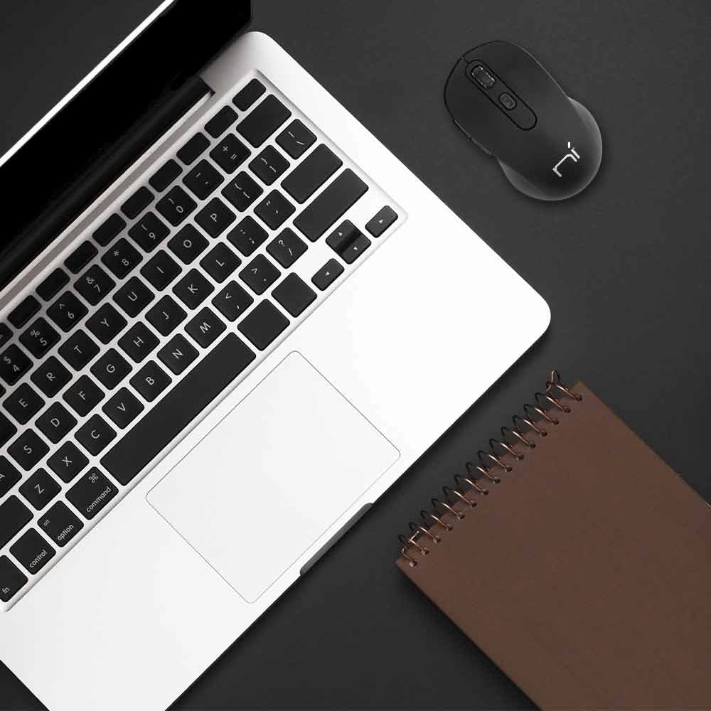 Mouse wireless senza fili ergonomico per computer notebook pc soft touch