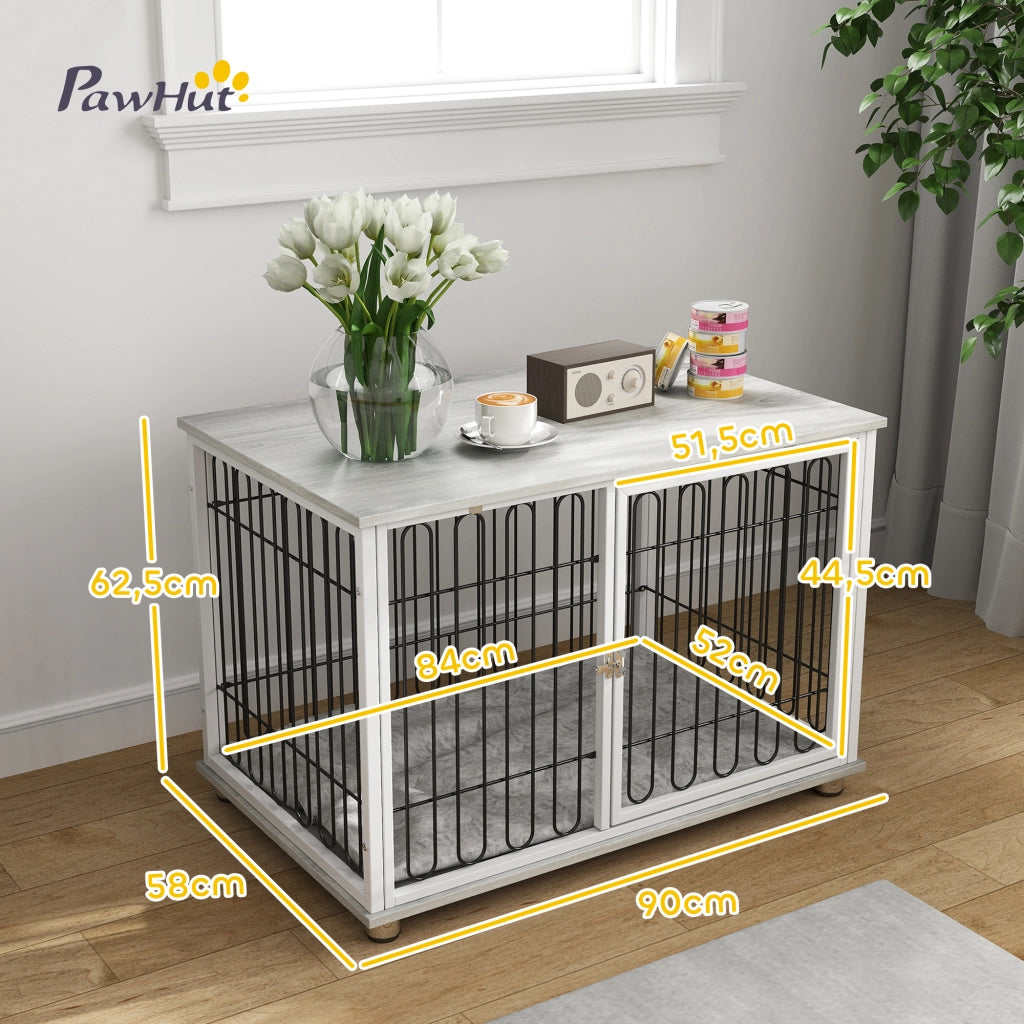 Casetta Cane Grigio con Cuscino ¨C zephmum ¨C 90x58x62.5 cm
