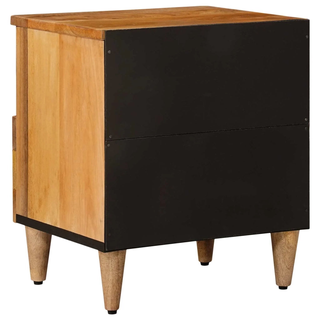 Armadio da Notte con cassetto 2 pcs Naturale 40 x 33 x 46 cm