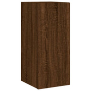 Mobile TV multimediale scaffale TV credenza mobile TV sala da pranzo soggiorno parete attrezzata per camera da letto con luci LED rovere 30,5 x 35 x 70 cm marrone 02_0027946