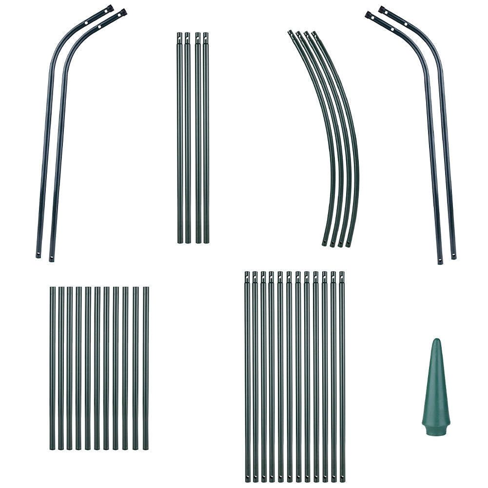 Arco da Giardino Supporto per Rose e Piante Rampicanti in Metallo Altezza 240 cm