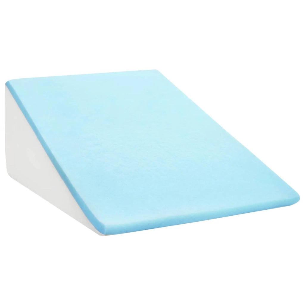 Cuscino per Gambe Grigio 60 x 50 x 30 cm Schiuma Memory 42020195
