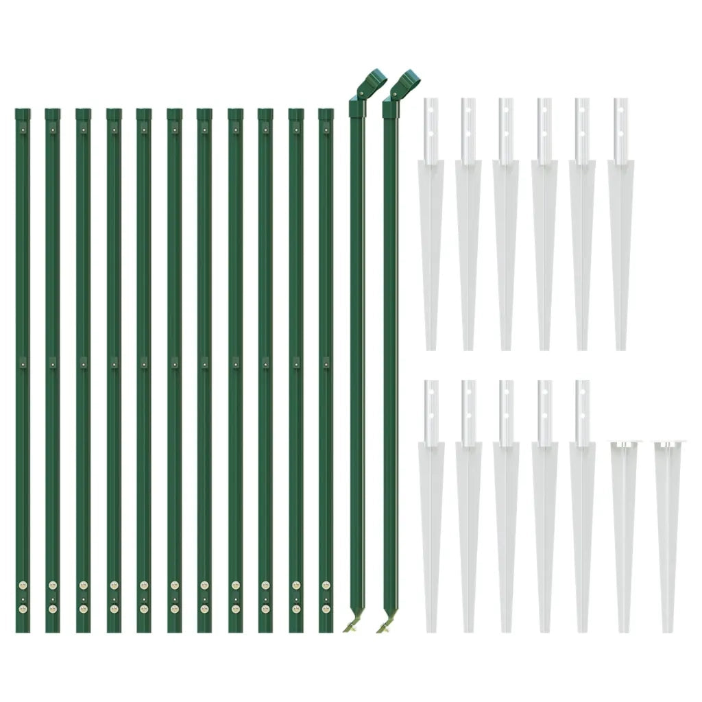 Recinzione a Rete con Picchetti Ancoraggio Verde 1x25 mcod mxl 73093