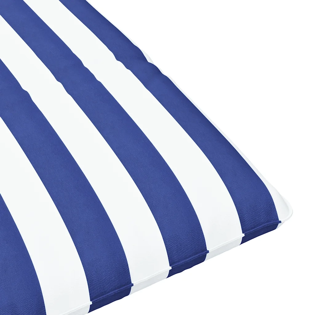 Sdraio da giardino | Lettino Pieghevole Blu e Bianco 175x54x8,5 cm in Tessuto Oxford