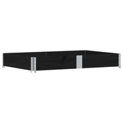 Fioriera rialzata per piante fiori terrazza giardino 150 x 100 cm legno massello di pino nero 02_0037423