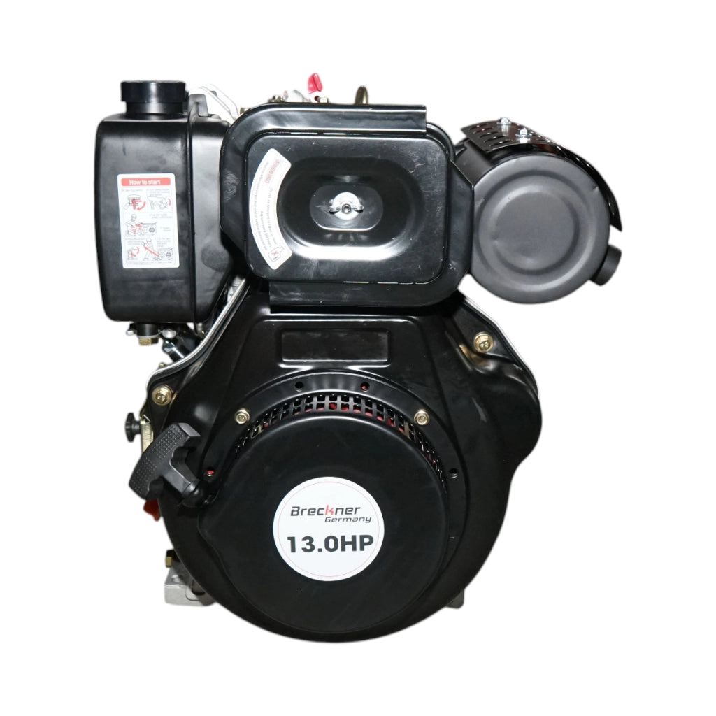 Motore diesel 13CV 192F, 498cc, 3600 giri/min, albero cilindrico filettato 25,4mm, avviamento a strappo