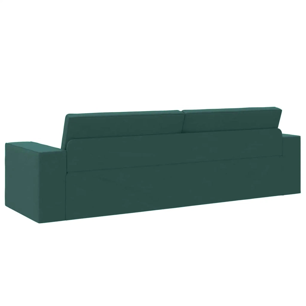 Divano letto | Sof¨¤ letto | Letto singolo Verde Scuro 245 x 78 x 77 cm Tessuto