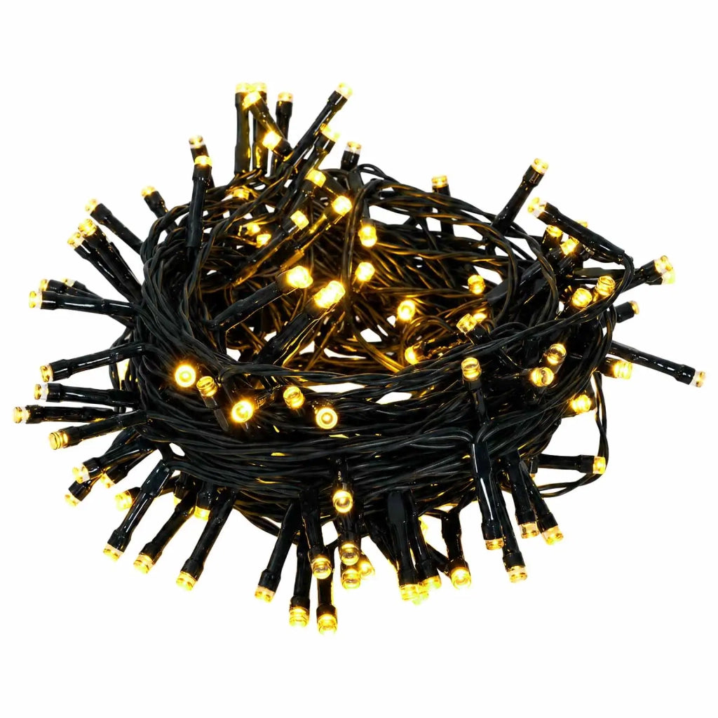 Albero di Natale Mini 120 cm 100 LED Bianco caldo PVC Verde 42056937