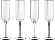 Set 4 Calici Flute Flut Bach in Vetro High Tech 21 cl Luigi Bormioli