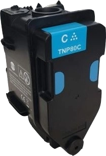 ORIGINAL Konica Minolta toner ciano AAJW452 TNP-80C ~9000 Seiten