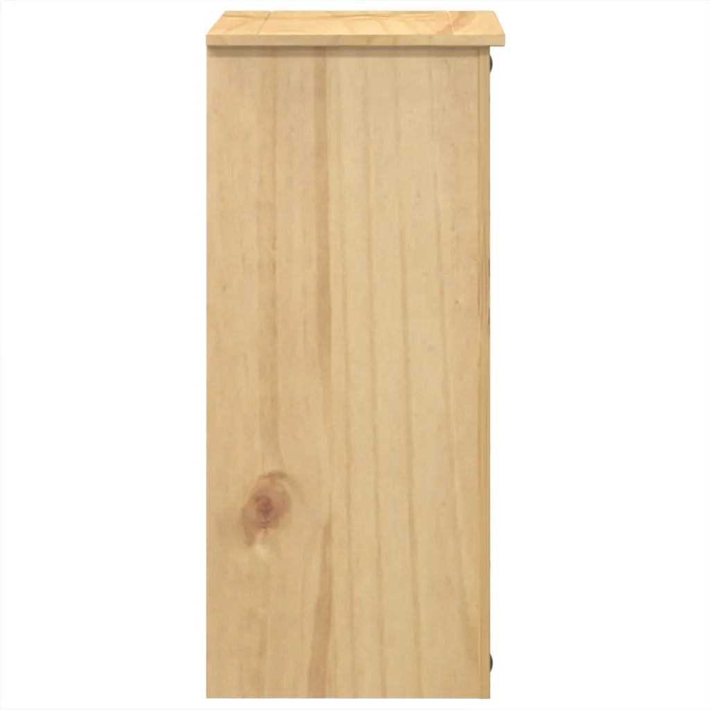 Cassettiera Corona 80x40x89 cm in Legno Massello di Pino 4005673