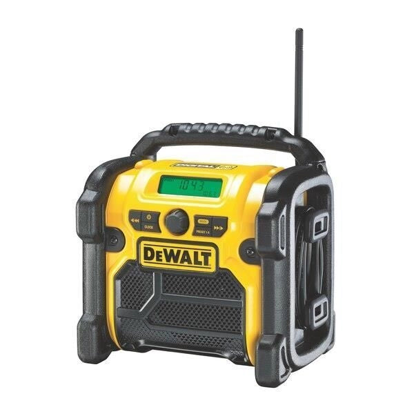 Dewalt DCR020-QW XR Radio da lavoro portatile DAB+ FM USB AUX ingresso 10.8-18V colore Giallo Nero