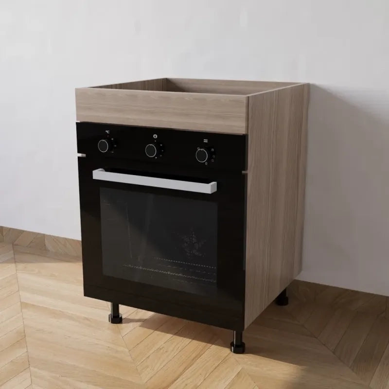 Mobile Base forno il legno L 60 x H 72 x P 55,5 cm in kit colore Olmo