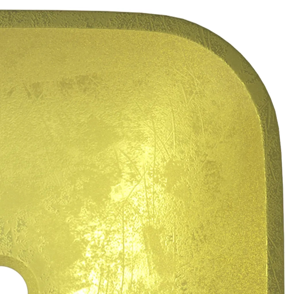 Lavandino in Vetro 42x42x14 cm Oro CFW2749985