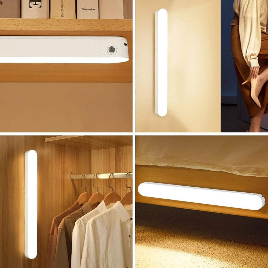 LUCE LED RICARICABILE SOTTOPENSILE MAGNETICA USB 1200MAH CUCINA ARMADIO AS-05992