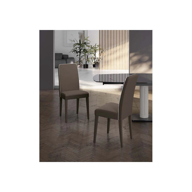Sedia in similpelle Anita 59cm X 46cm H 99cm Stones