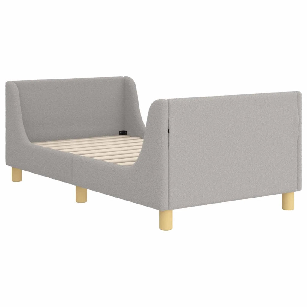 Struttura letto bambini con testata Grigio chiaro 80 x 160 cm