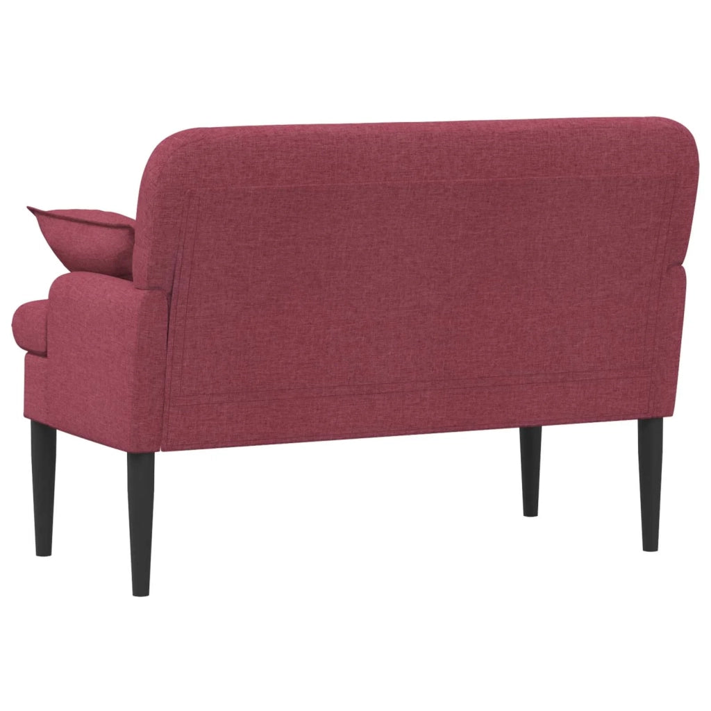 Loveseat con bottoni imbottiti Rosso Vino 111 x 68 x 80 cm 42041799