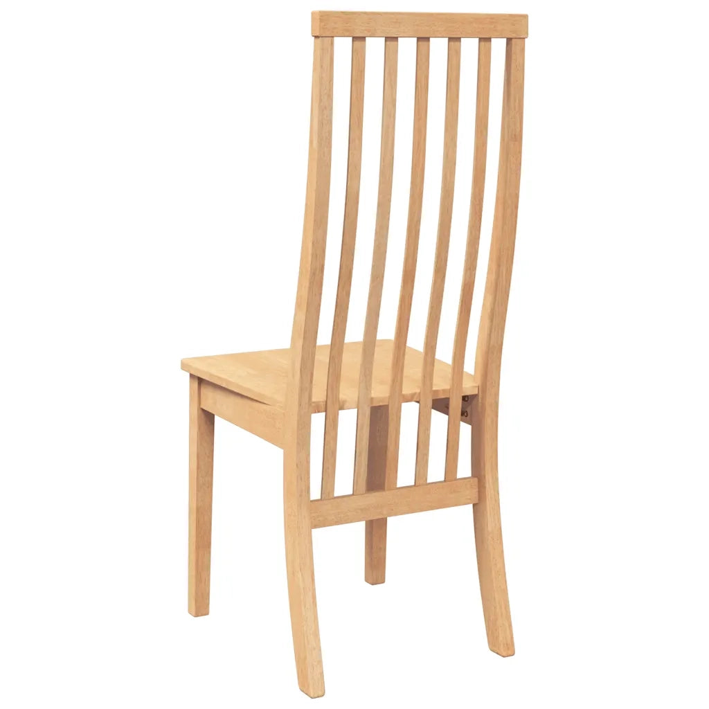 Sedie da Pranzo 2 pz in Legno Massello di Hevea 4102456