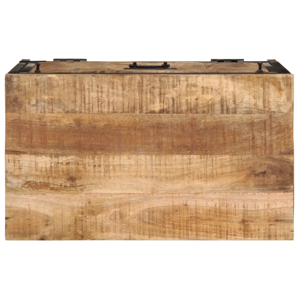 Scarpiera 60x35x53 cm in Legno Massello di Mango Grezzo 358506
