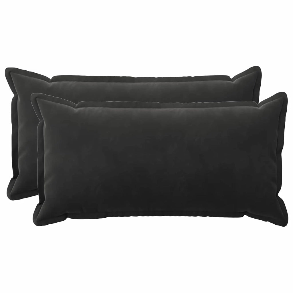 Cuscino con cuscino HOUTEN 2 pz Nero Velluto 933865