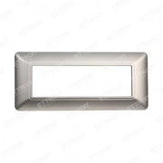 ETTROIT PLACCA PLASTICA 6P SILVER  compatibile matix bticino| MT83606 - ETTROIT