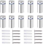 Accessori di fissaggio a distanza 20 pezzi - 12x25mm - RVS - per vetro/acrilico - accessori di fissaggio a vite - aspetto professionale - Standoffs