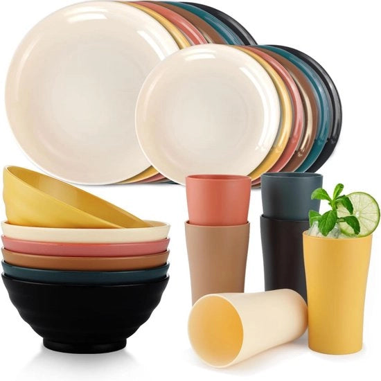 Set di Cucina da Campeggio 16 Pezzi - Set di Cucina da Campeggio - Set di Cucina da Campeggio - Set di Cucina da Campeggio in Plastica