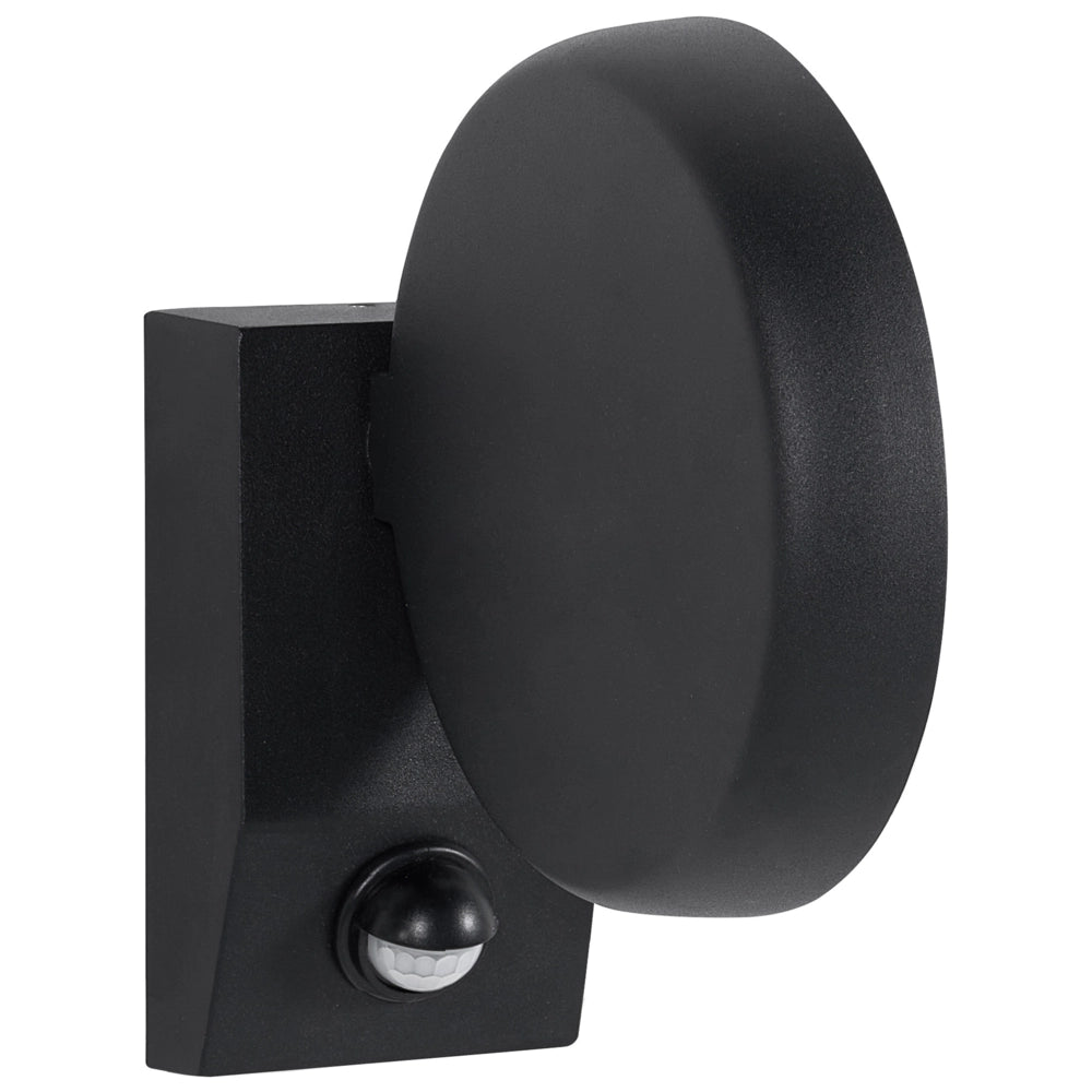 Lampada LED da Parete per Esterni Nera in Alluminio Design Moderno per Giardino e Patio