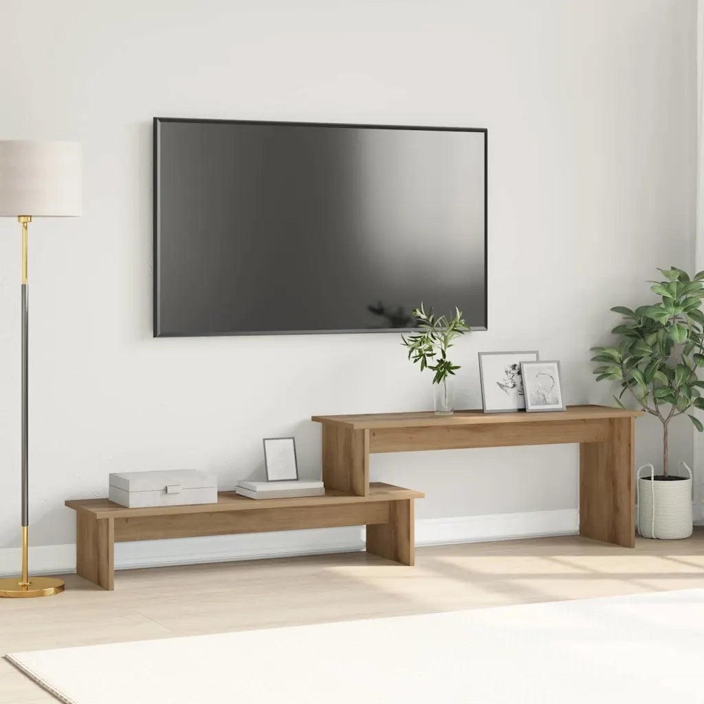 Set mobile TV-Credenza per TV Rovere artigianale 180 x 30 x 43 cm