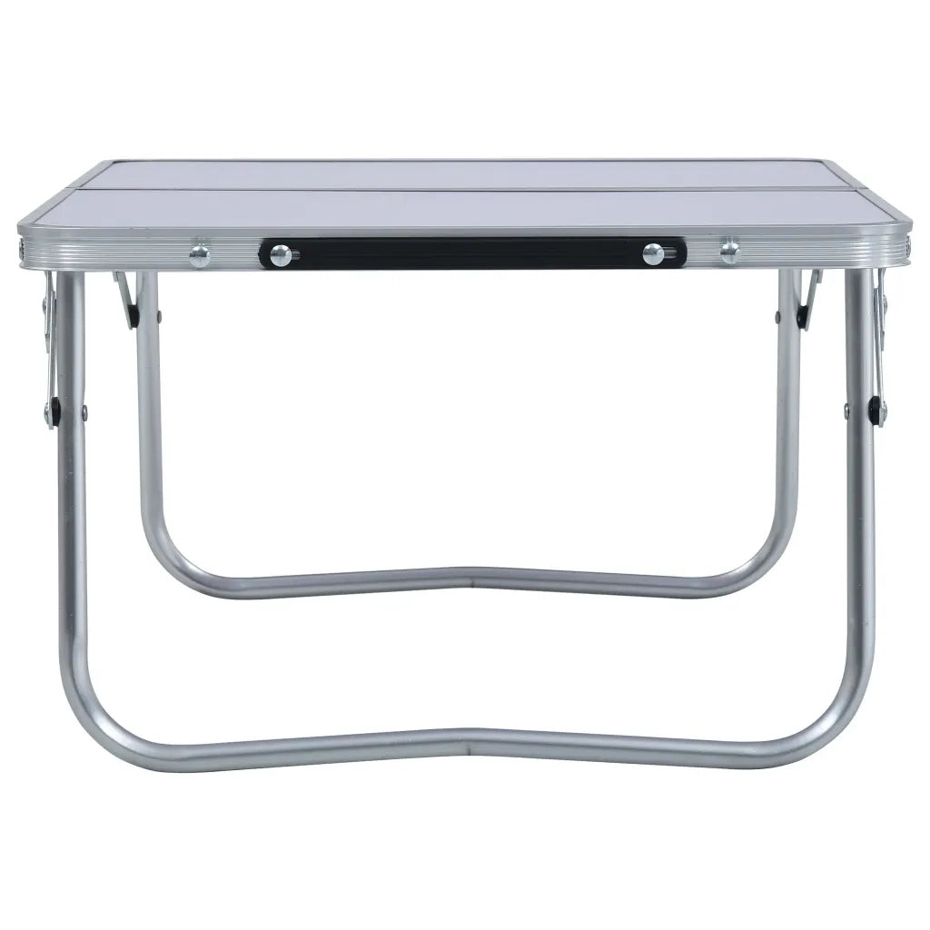 Tavolo Pieghevole da Campeggio Bianco in Alluminio 60x40cm CFW4808152