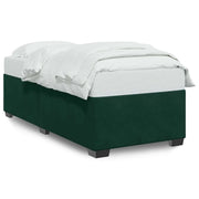 Letto singolo | Letto per adulti | Giroletto senza Materasso Verde Scuro 80x200 cm in Velluto