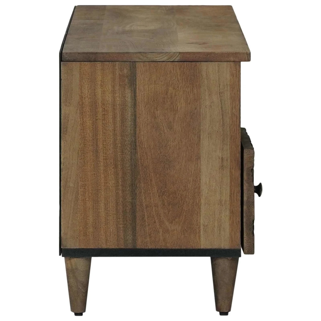 Mobile TV Marrone 100 x 33,5 x 46 cm Legno di mango massello