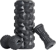 Set di fasciaroll per massaggi profondi con testura 3D - Fasciaballone EVA per yoga e Pilates