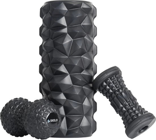 Set di fasciaroll per massaggi profondi con testura 3D - Fasciaballone EVA per yoga e Pilates
