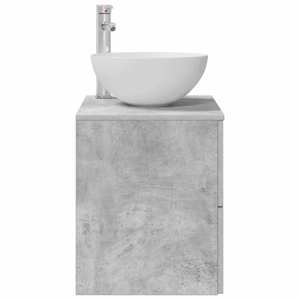 Mobile Lavabo da Parete Grigio Cemento 49,5 x 41 x 64,5 cm 890265