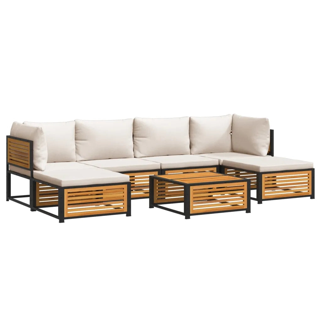 Set Divano da Giardino 7 pz con Cuscini Legno Massello Acacia 3214927