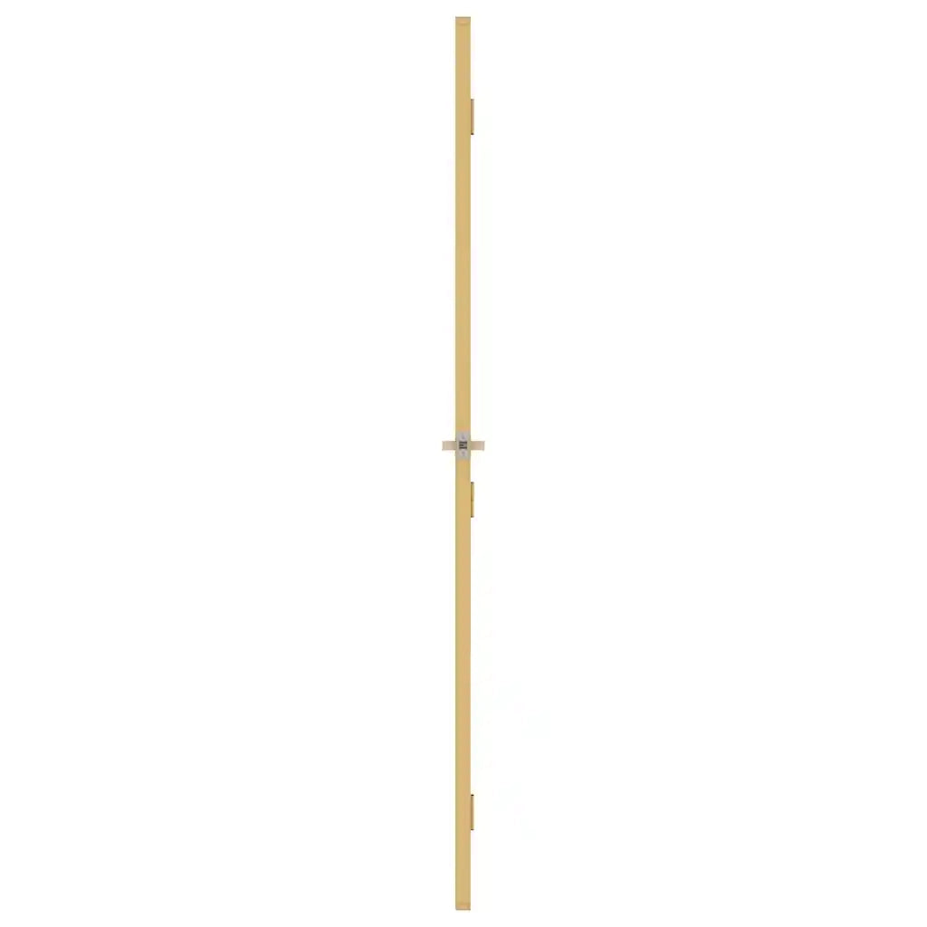 Porta Interni Sottile Oro 93x201,5cm Vetro Temperato Alluminio