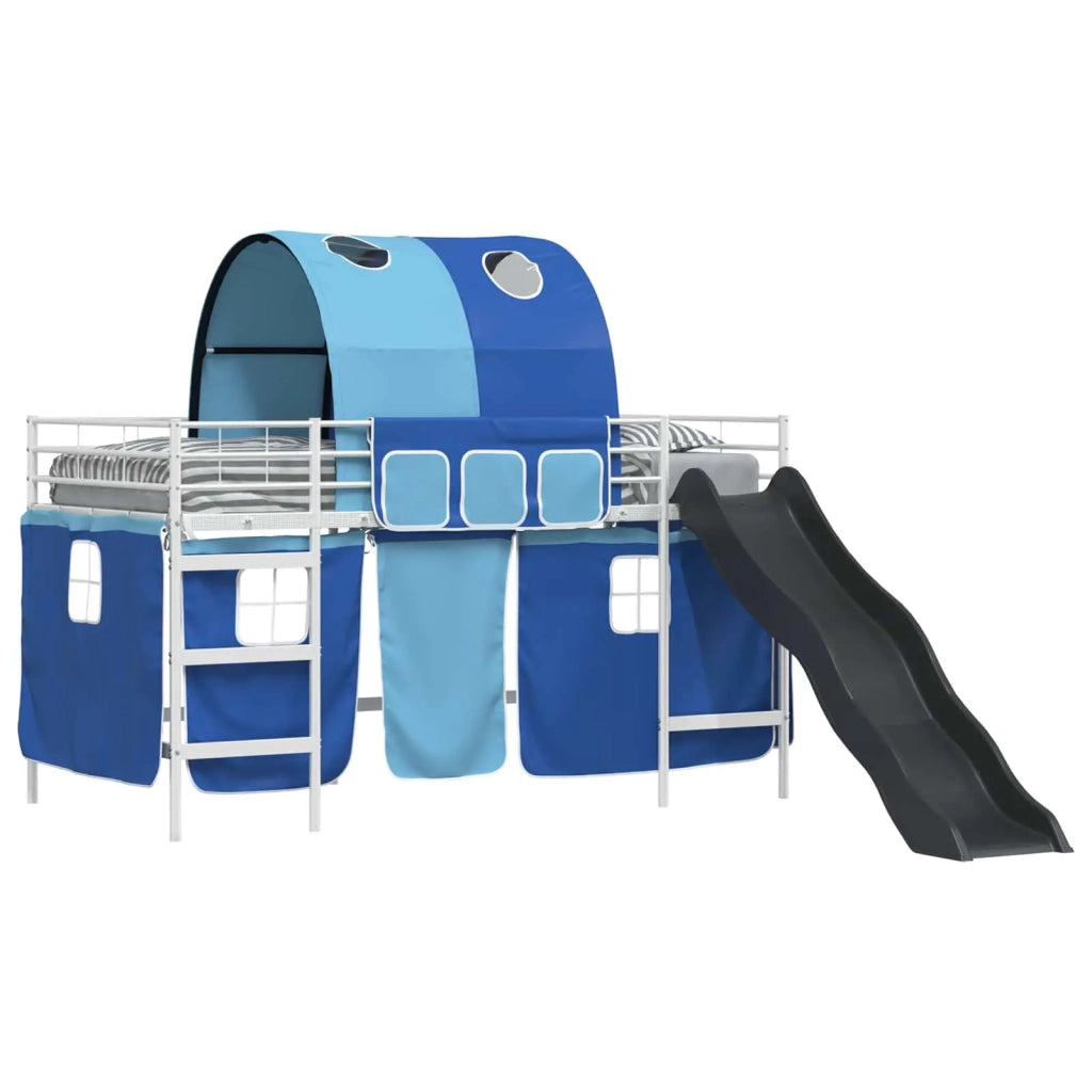 Struttura del letto loft per bambini Bianco e Blu 107 x 200 cm 42020863
